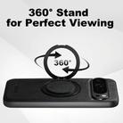 For Google Pixel 7a Suteni G3 Suteni G3 Oil Wax 360 Rotation Holder MagSafe Back Phone Case(Black) - 2