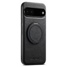 For Google Pixel 6a Suteni G3 Suteni G3 Oil Wax 360 Rotation Holder MagSafe Back Phone Case(Black) - 1