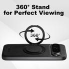 For Google Pixel 6a Suteni G3 Suteni G3 Oil Wax 360 Rotation Holder MagSafe Back Phone Case(Black) - 2