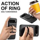 For Google Pixel 10 Suteni G3 Suteni G3 Oil Wax 360 Rotation Holder MagSafe Back Phone Case(Black) - 3