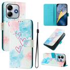 For Redmi Note 14 4G 163.25mm ENKAY Painted Leather Phone Case with Card Slots ＆ Holder(Love Pattern) - 1