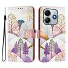 For Redmi Note 14 4G 163.25mm ENKAY Painted Leather Phone Case with Card Slots ＆ Holder(View Pattern) - 2
