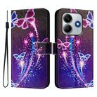 For Redmi Note 14 5G ENKAY Painted Leather Phone Case with Card Slots ＆ Holder(Butterfly Pattern) - 2