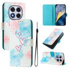 For Redmi Note 14 Pro 4G ENKAY Painted Leather Phone Case with Card Slots ＆ Holder(Love Pattern) - 1