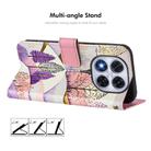 For Redmi Note 14 Pro 4G ENKAY Painted Leather Phone Case with Card Slots ＆ Holder(Cat Pattern) - 3