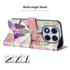 For Xiaomi Poco X7 / Redmi Note 14 Pro+ 5G ENKAY Painted Leather Phone Case with Card Slots ＆ Holder(Love Pattern) - 3