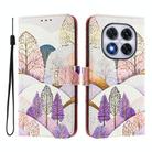 For Xiaomi Poco X7 / Redmi Note 14 Pro+ 5G ENKAY Painted Leather Phone Case with Card Slots ＆ Holder(View Pattern) - 2