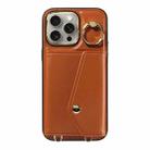 For iPhone 15 Pro Max Diagonal Crossbody Ring Organ Wallet Leather Back Phone Case(Brown) - 2