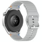 For Amazfit Active Wavy Grain Stitched 20mm Silicone Watch Band(Gray) - 2