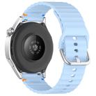 For Honor Watch ES / Magic Watch 2 42mm Wavy Grain Stitched 20mm Silicone Watch Band(Light Blue) - 2