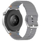 For Honor Watch ES / Magic Watch 2 42mm Wavy Grain Stitched 20mm Silicone Watch Band(Space Gray) - 2