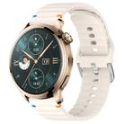 For Honor Watch 4 Pro Wavy Grain Stitched 22mm Silicone Watch Band(Starlight) - 1