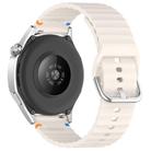 For Honor Watch 4 Pro Wavy Grain Stitched 22mm Silicone Watch Band(Starlight) - 2