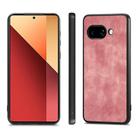 For Google Pixel 9a Vintage Leather PC Back Cover Phone Case(Pink) - 2