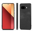 For Google Pixel 9a Vintage Leather PC Back Cover Phone Case(Black) - 2