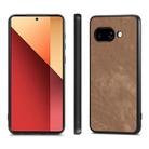 For Google Pixel 9a Vintage Leather PC Back Cover Phone Case(Brown) - 2