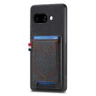 For Google Pixel 9a Denim Texture Leather Skin Phone Case with Card Slot(Black) - 1