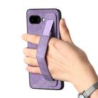 For Google Pixel 9a Retro Wristband Holder Leather Back Phone Case(Purple) - 2