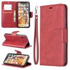 Retro Lambskin Texture Pure Color Horizontal Flip PU Leather Case for Galaxy A10&M10, with Holder & Card Slots & Wallet & Lanyard(Red) - 1