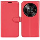 For ZTE Blade A75 5G Litchi Texture Horizontal Flip Leather Phone Case with Holder(Red) - 1