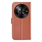 For ZTE Blade A75 5G Litchi Texture Horizontal Flip Leather Phone Case with Holder(Brown) - 3