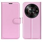 For ZTE Blade A75 5G Litchi Texture Horizontal Flip Leather Phone Case with Holder(Pink) - 1