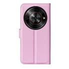 For ZTE Blade A75 5G Litchi Texture Horizontal Flip Leather Phone Case with Holder(Pink) - 3