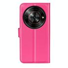 For ZTE Blade A75 5G Litchi Texture Horizontal Flip Leather Phone Case with Holder(Rose Red) - 3