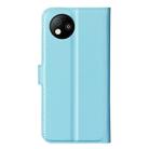 For ZTE Blade A35 Lite Litchi Texture Horizontal Flip Leather Phone Case with Holder(Blue) - 3