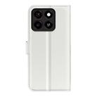 For ZTE Blade A35 Litchi Texture Horizontal Flip Leather Phone Case with Holder(White) - 3