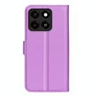 For ZTE Blade A35 Litchi Texture Horizontal Flip Leather Phone Case with Holder(Purple) - 3
