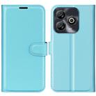 For ZTE Blade A75 Litchi Texture Horizontal Flip Leather Phone Case with Holder(Blue) - 1