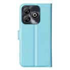 For ZTE Blade A75 Litchi Texture Horizontal Flip Leather Phone Case with Holder(Blue) - 3