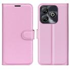 For ZTE Blade A75 Litchi Texture Horizontal Flip Leather Phone Case with Holder(Pink) - 1