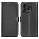 For ZTE Blade V70 Vita Litchi Texture Horizontal Flip Leather Phone Case with Holder(Black) - 1