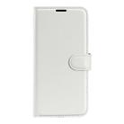 For ZTE Blade V70 Litchi Texture Horizontal Flip Leather Phone Case with Holder(White) - 2
