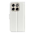 For ZTE Blade V70 Litchi Texture Horizontal Flip Leather Phone Case with Holder(White) - 3