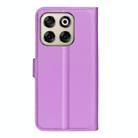 For ZTE Blade V70 Litchi Texture Horizontal Flip Leather Phone Case with Holder(Purple) - 3