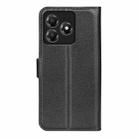 For ZTE Blade A36 Litchi Texture Horizontal Flip Leather Phone Case with Holder(Black) - 3