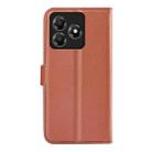 For ZTE Blade A36 Litchi Texture Horizontal Flip Leather Phone Case with Holder(Brown) - 3