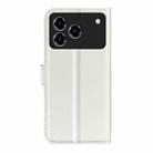 For ZTE Blade A76 4G Litchi Texture Horizontal Flip Leather Phone Case with Holder(White) - 3