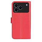 For ZTE Blade A76 4G Litchi Texture Horizontal Flip Leather Phone Case with Holder(Red) - 3