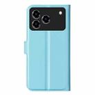 For ZTE Blade A76 4G Litchi Texture Horizontal Flip Leather Phone Case with Holder(Blue) - 3