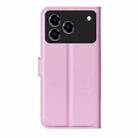 For ZTE Blade A76 4G Litchi Texture Horizontal Flip Leather Phone Case with Holder(Pink) - 2
