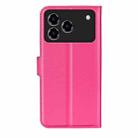 For ZTE Blade A76 4G Litchi Texture Horizontal Flip Leather Phone Case with Holder(Rose Red) - 3