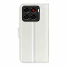 For ZTE Blade A56 Litchi Texture Horizontal Flip Leather Phone Case with Holder(White) - 3