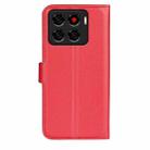 For ZTE Blade A56 Litchi Texture Horizontal Flip Leather Phone Case with Holder(Red) - 3