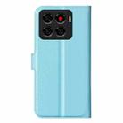 For ZTE Blade A56 Litchi Texture Horizontal Flip Leather Phone Case with Holder(Blue) - 3