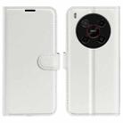 For ZTE Blade V70 Max Litchi Texture Horizontal Flip Leather Phone Case with Holder(White) - 1