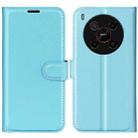 For ZTE Blade V70 Max Litchi Texture Horizontal Flip Leather Phone Case with Holder(Blue) - 1